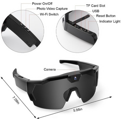Smart camera glasses